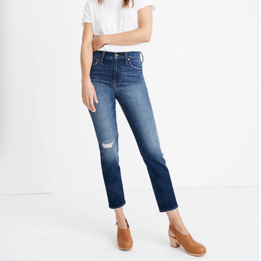 EUC! Madewell The Perfect Vintage Crop Jean in Bellbrook Wash